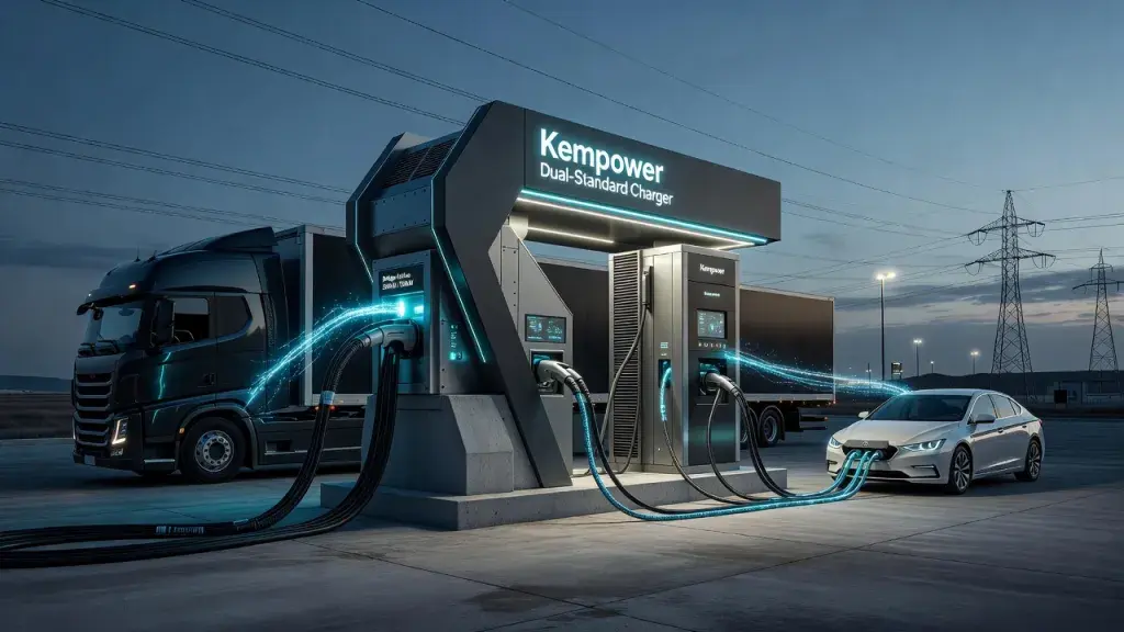 Kempower's Dual-Standard Charger Bridges Cars and Heavy Trucks